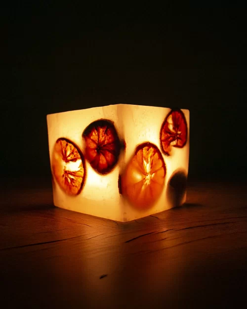 Vela Luminária de Laranja M