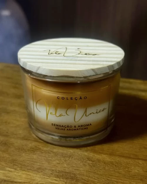 Vela Única Duo Caramelo