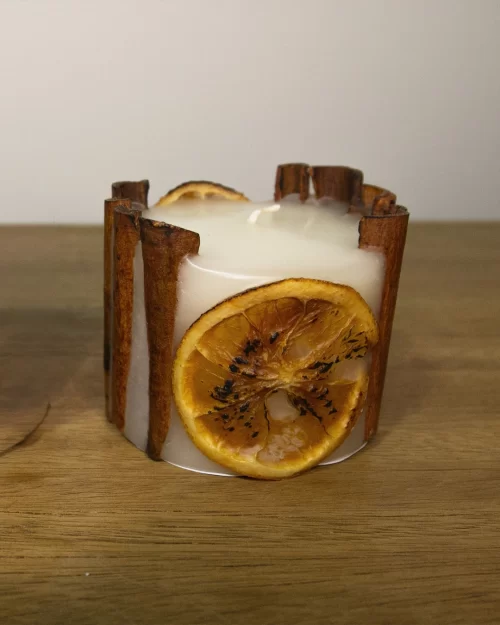Vela de Canela e Laranja P