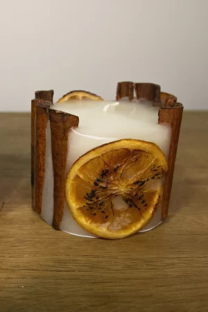 Vela de Canela e Laranja P